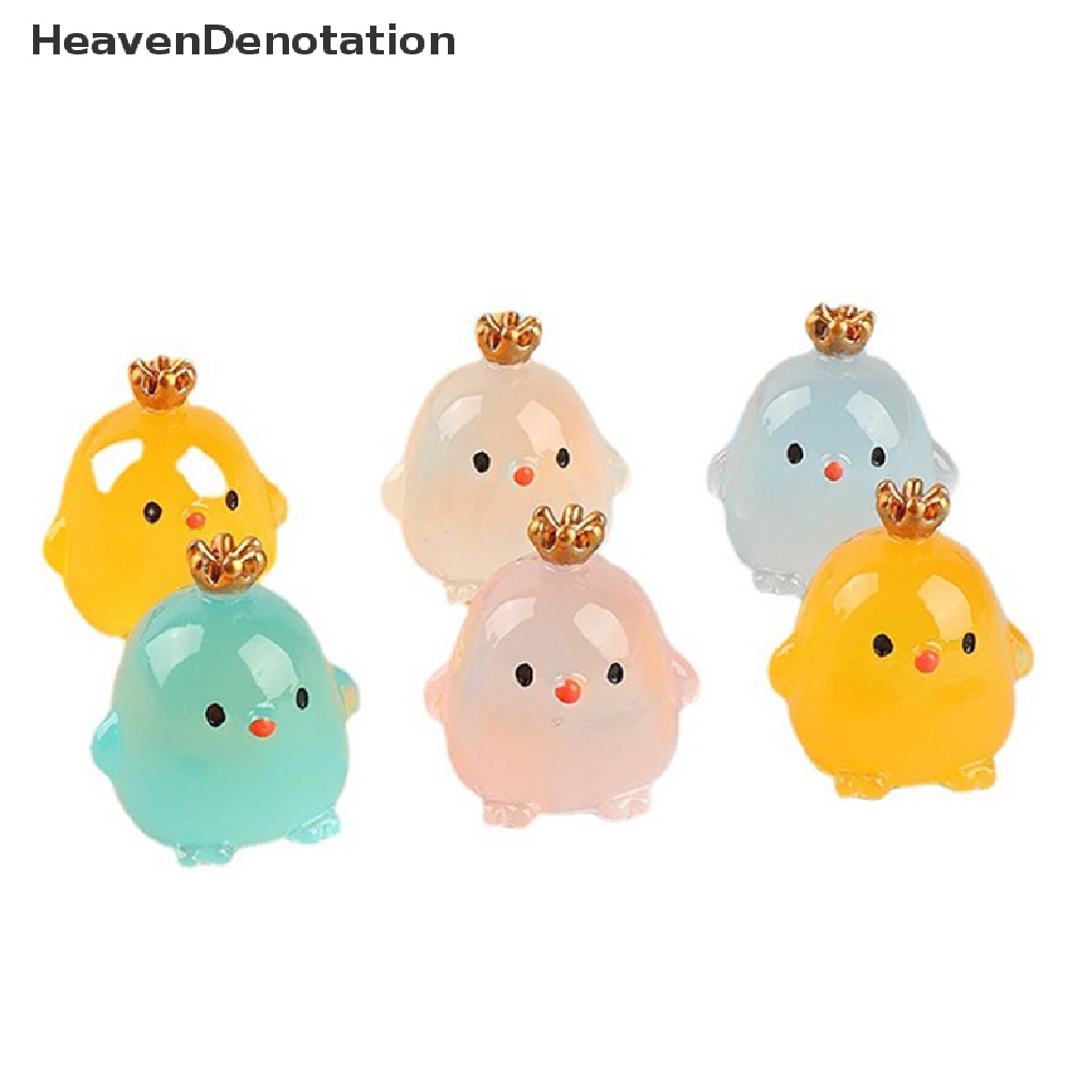 [HeavenDenotation] Baru Lampu Malam stereo Mahkota Ayam handmade diy night light Hias Ornamen cream gum resin Aksesoris micro-view HDV