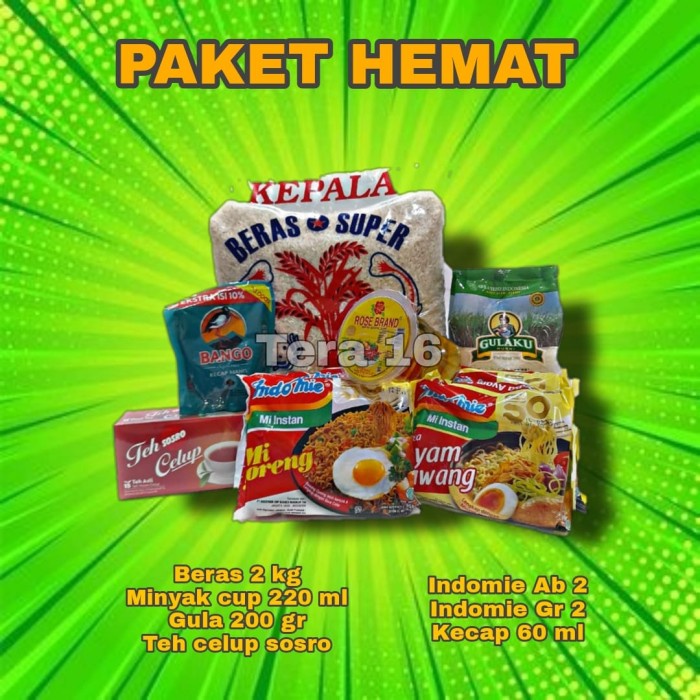 

paket sembako hemat paket lebaran hampers