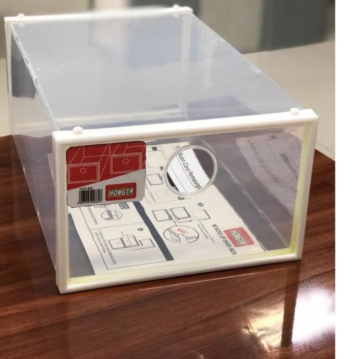 ✸ KOTAK SEPATU ACRYLIC TRANSPARAN TEBAL ➭