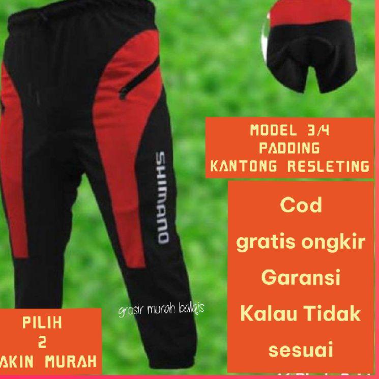 Obral Harga CELANA SEPEDA 3/4 PRIA BIG SIZE JUMBO / CELANA GOWES JUMBO / CELANA SEPEDAH JUMBO / CELA