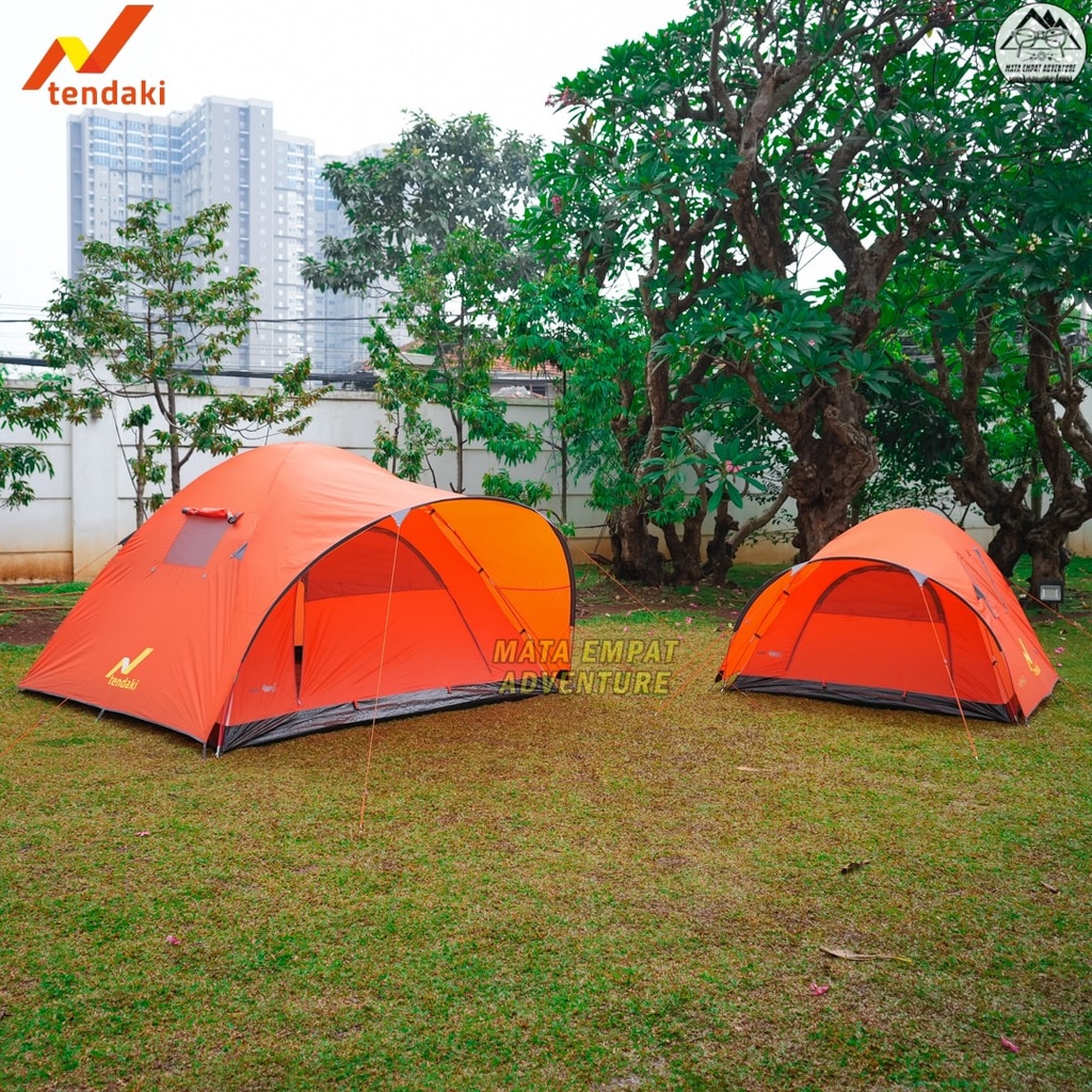 TENDA CAMPING KAPASITAS 6 - 8 ORANG TENDA NSM 6 DAN NSM 4 DOME DOUBLE LAYER CAMPING KELUARGA DAN TEN