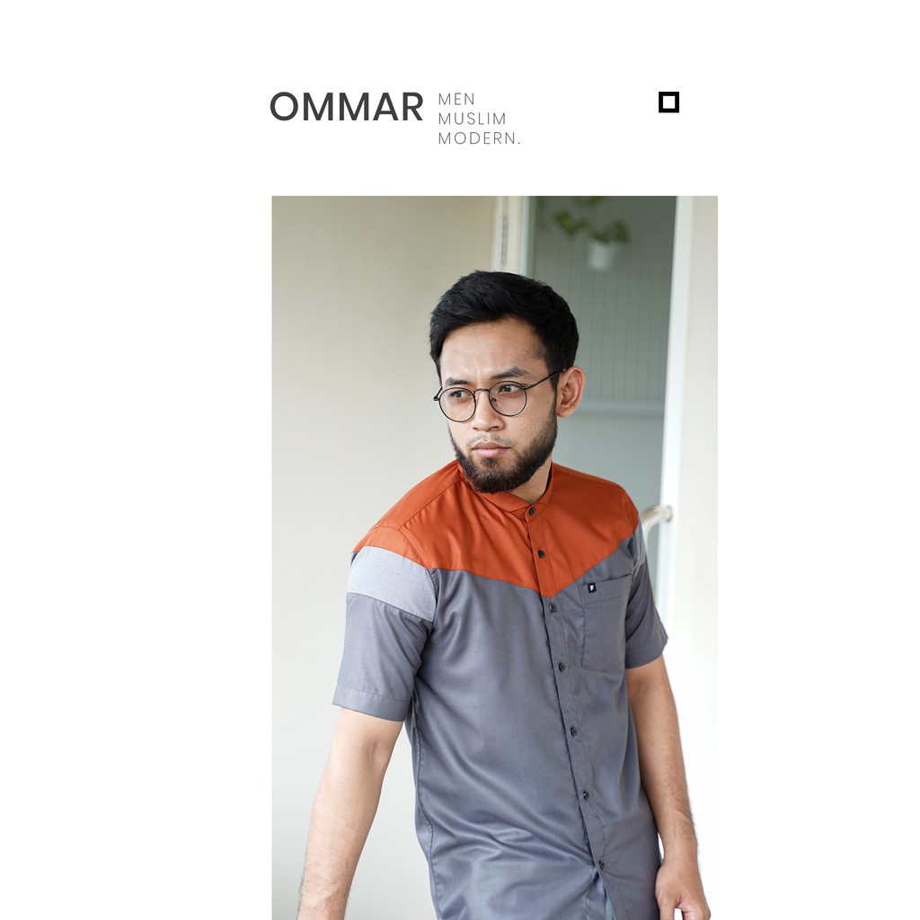 Fadkhera OMMAR Koko Modern FDKHR Kemko Ikhwan Kemeja | Kemeja Koko Kemko Pria