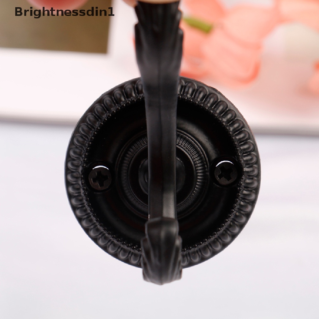 [Brightnessdin1] Vintage retro Kait Pakaian Topi Mantel Baju Handuk organizer Dinding Pintu Gantungan Butik
