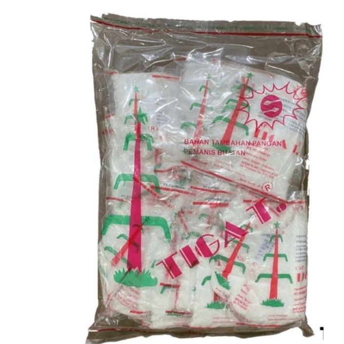 

Sodium Sakarin Natrium Siklamat Pemanis Buatan Cap Tiga T 20 x 25 gram