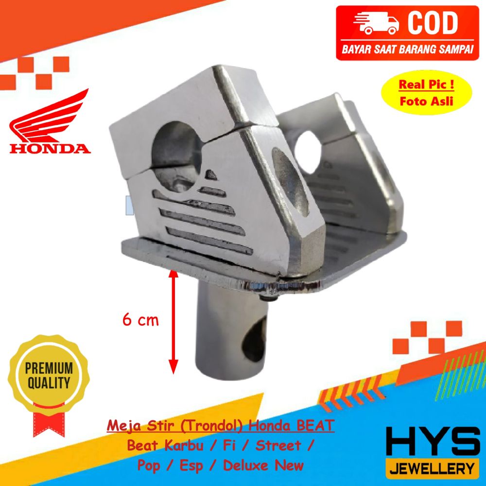 [COD] Meja Stir Adaptor BEAT Karbu / Street / Pop / Fi ESP New - Tapak Trondol Minimalis Dudukan Sta