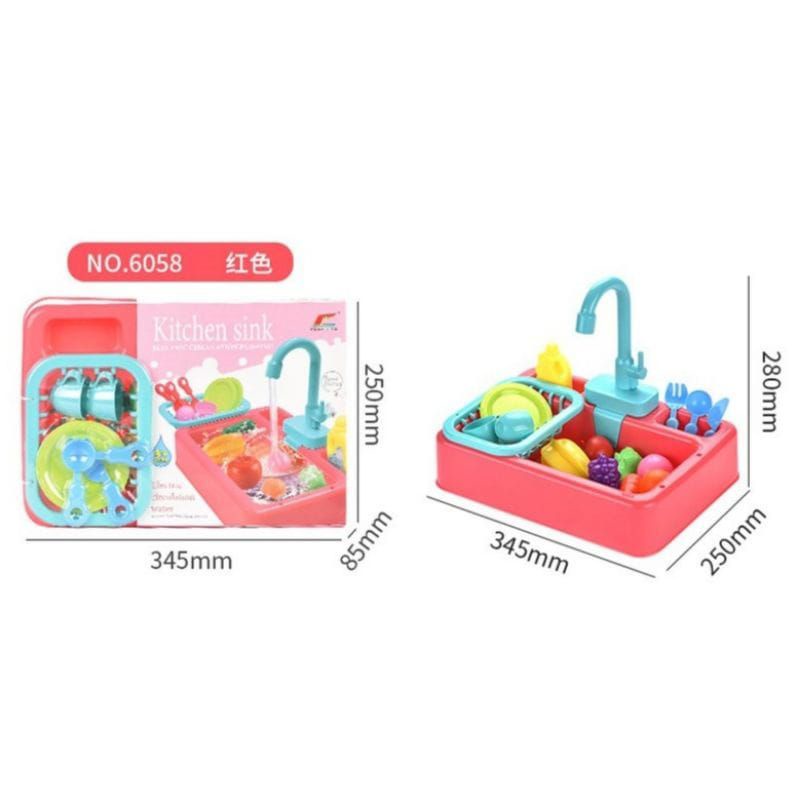 MAINAN ANAK CUCI PIRING WASTAFEL / KITCHEN SINK SET / MAINAN EDUKASI ANAK