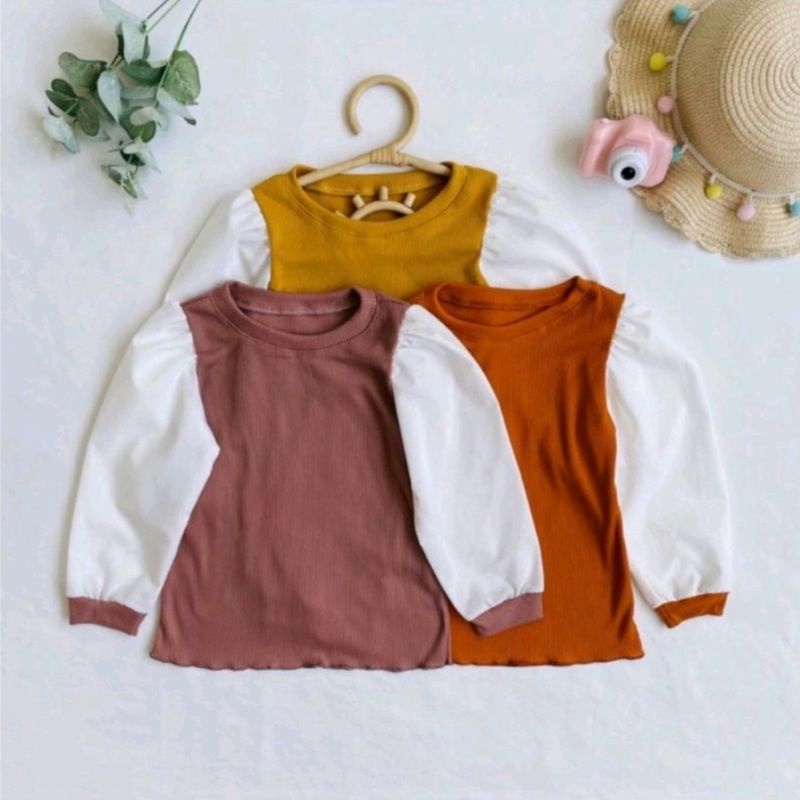 Alysa Long Sleeve 1-4 Tahun Blouse Anak Perempuan