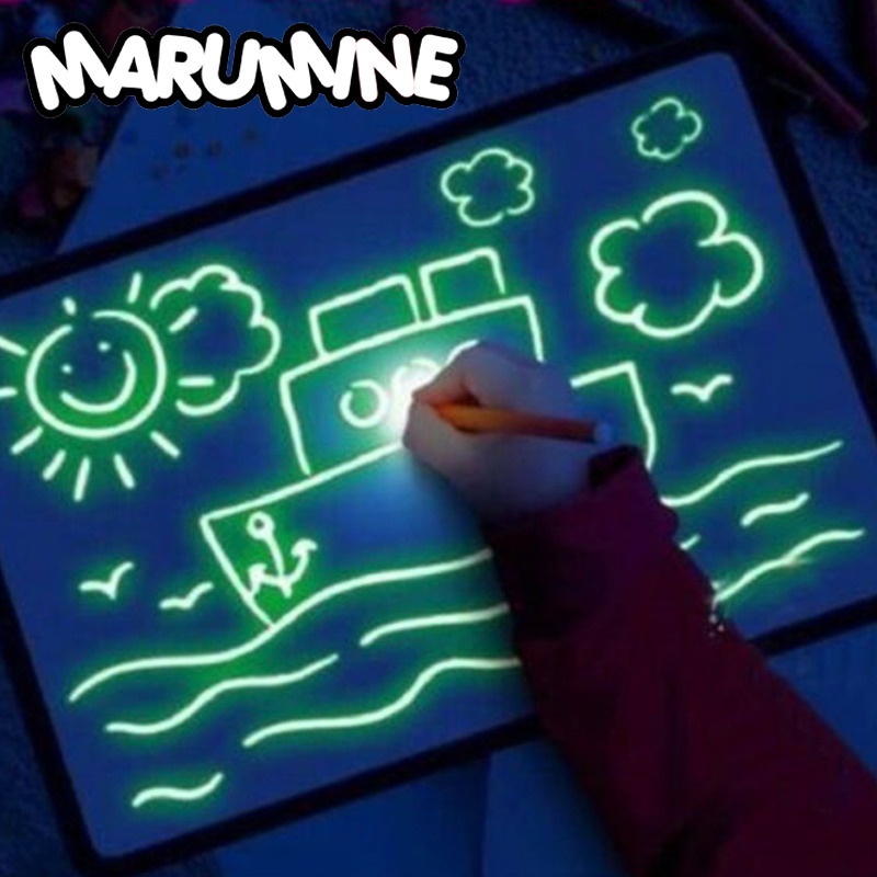 Mainan Edukasi Papan Menggambar Ajaib Magic Luminous Drawing Board A4 Mainan Anak Laki Laki Mainan A