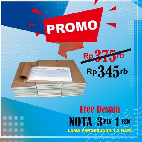 

G38 CETAK NOTA NCR -- 1 RIM 3 PLY - RANGKAP -- NOTA TOKO KWITANSI SURAT JALAN TREND TERKINI ⇂