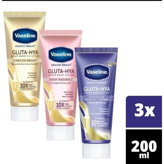 PROMO VASELINE GLUTA HYA SERUM BURST LOTION SACHET-ORIGINAL 100%