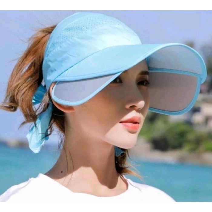 topi sport anti uv 2B - khaki