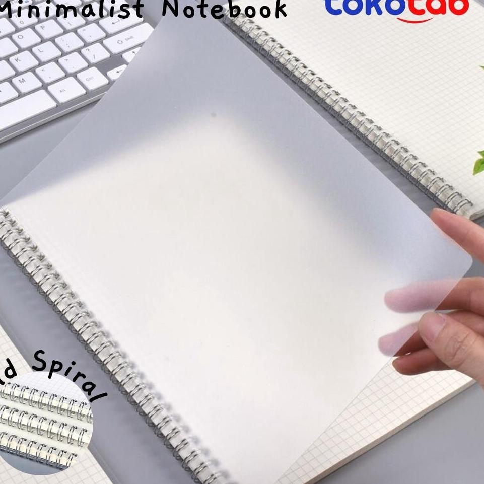

Z89 Tokotab - Buku Catatan Notebook Spiral Clear Garis Kotak Sketch Journal NEW ❄