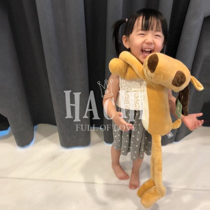 ✨ BISA COD ✨ HACHI ORIGINAL BONEKA RUBAH BONEKA ANJING LEMBUT DOGGY FOX DOLL 80CM - FOX ORANGE