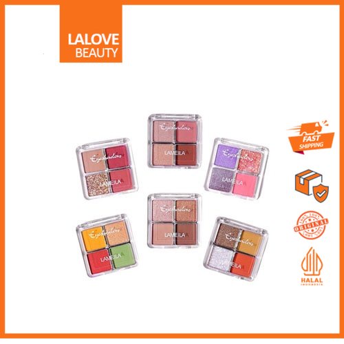 NEW Mini 4 Colour Eyeshadow 3049 Lameila Eyeshadow 4 Warna Pigmented Korean Eyeshadow TERMURAH Original