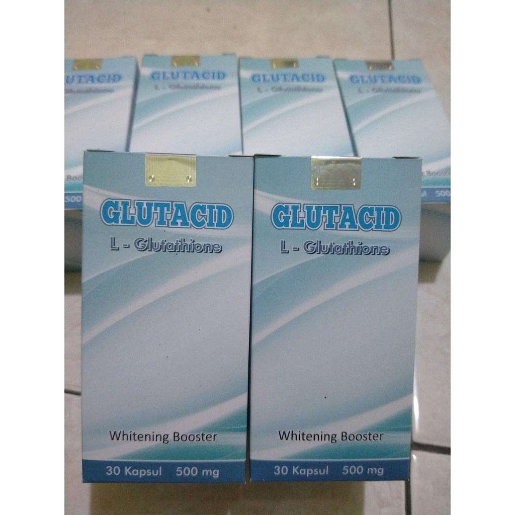 ( PROMO ) GLUTACID L-GLUTATHIONE WHITENING BOOSTER 100% ORIGINAL | OBAT GLUTACID SUPLEMEN PEMUTIH KULIT ASLI