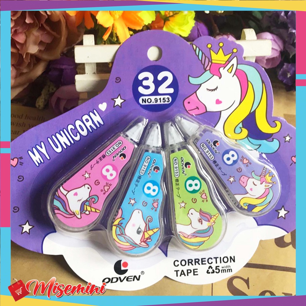 

Tipe X Pita Penghapus Pulpen Roll Correction Tape Tipex Set 4pcs 966