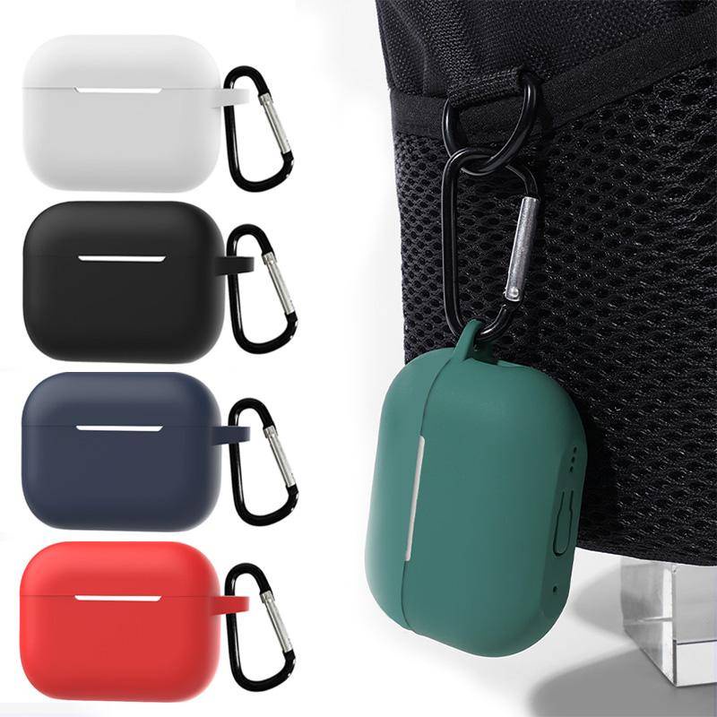 Casing Untuk Airpods Pro 2cas Case Silikon Full Case Dengan Karabiner Shockproof Soft Case Untuk Apple Airpods3 2 1 Pro