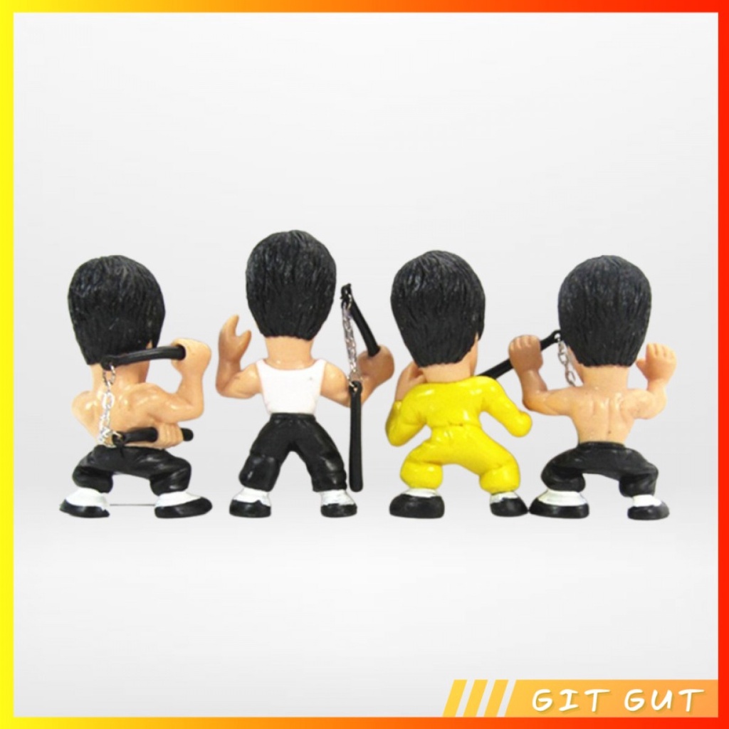 Action Figure Pajangan Mainan 4 Pcs Bruce Lee