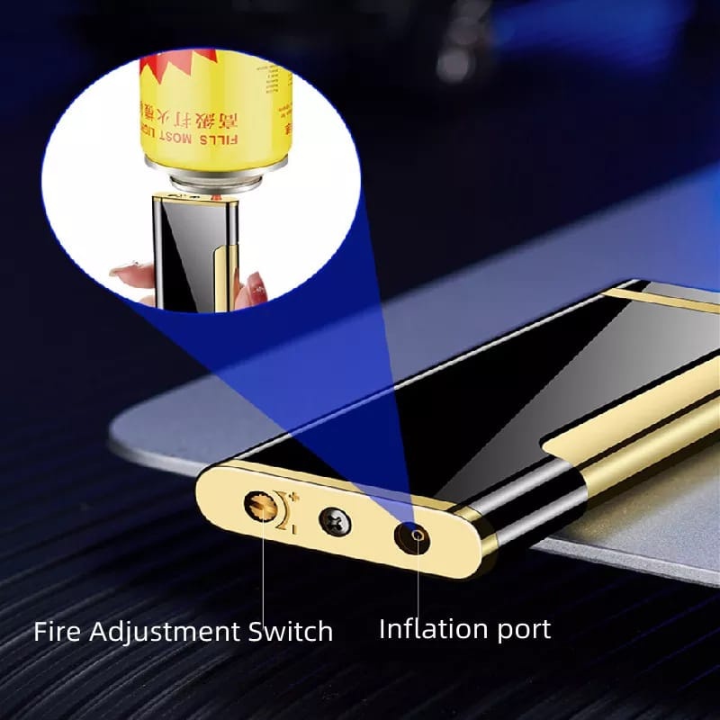 Korek Api Slim Bara Red Flame Lighter BD-2055 MURAH