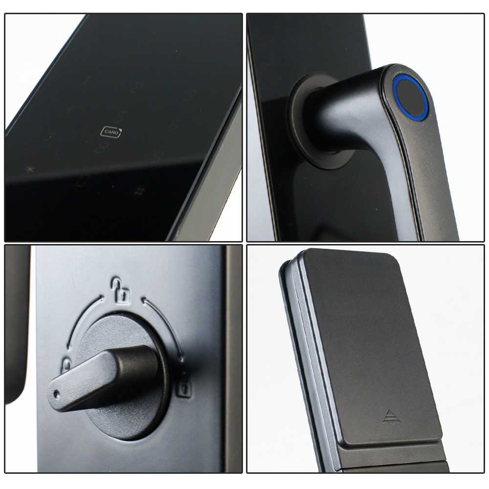 (BISA COD) FTIHSHP Ximiir Smart Door Lock Bluetooth Password Fingerprint Card TTLock - F8-TT-MF