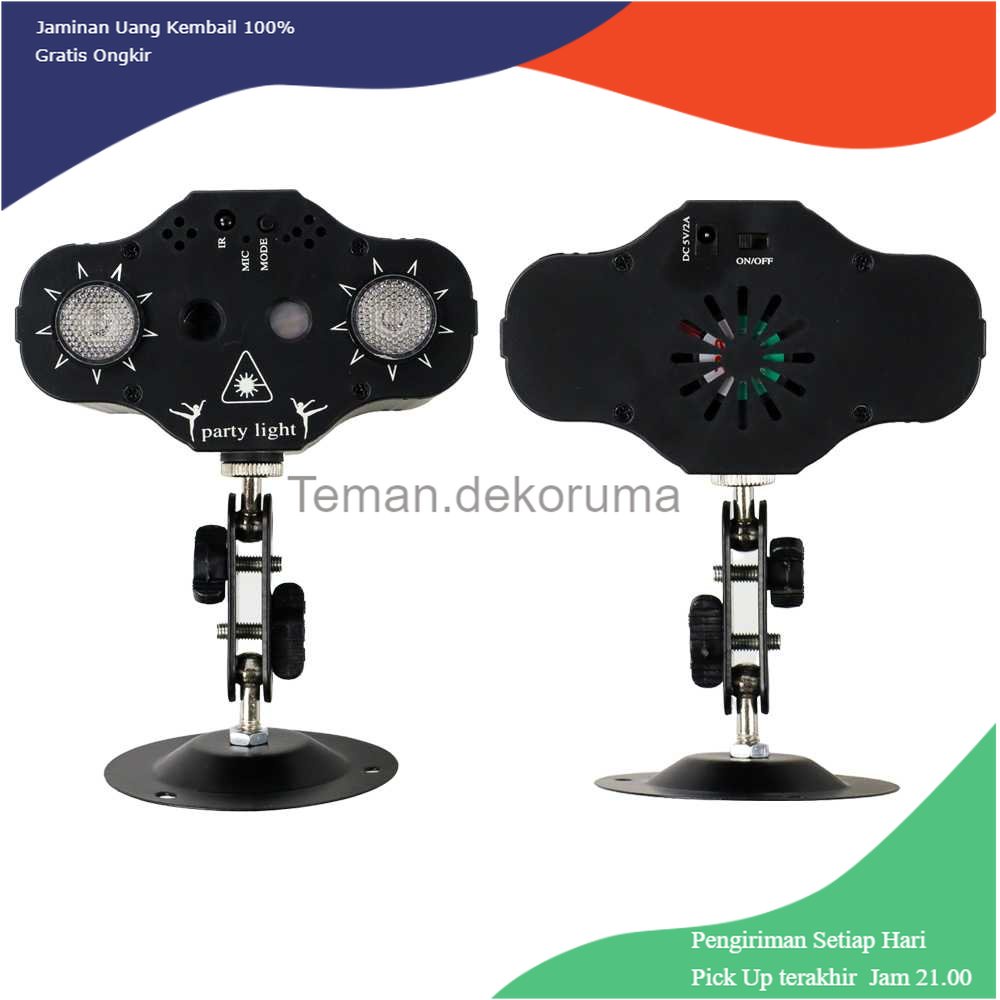 TD - LMP YUNFA Lampu Proyektor Disco Waterproof LED RGB 5V 10W with Remote - AL-001