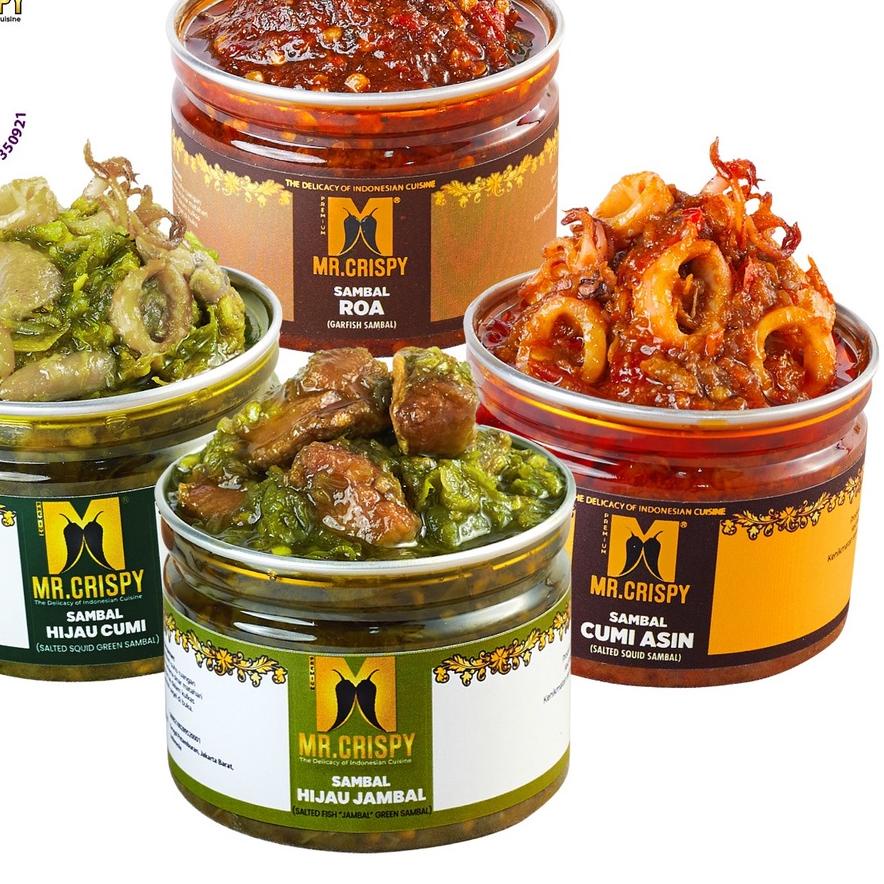 

Terlaris Today Paket Sambal Mr.Crispy/Paket Sambal 4 Pcs !!