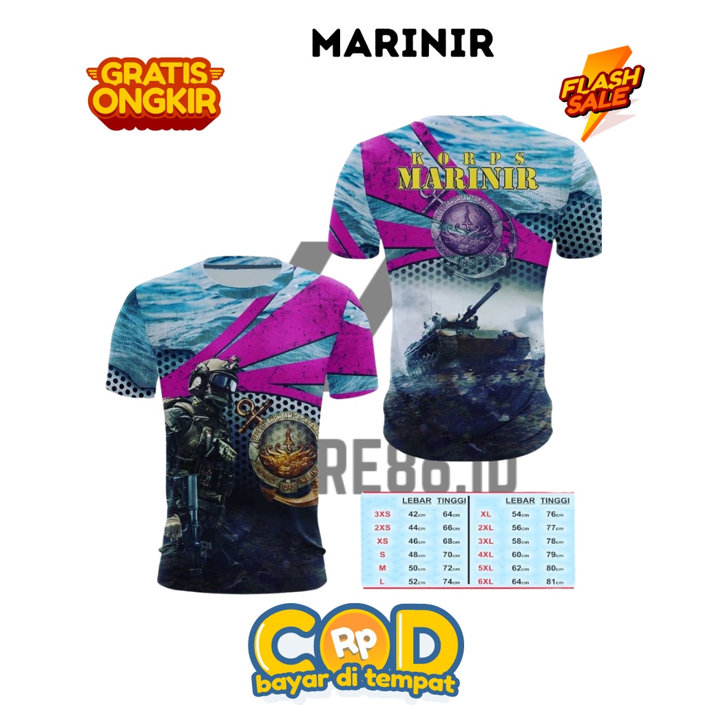 JERSEY MARINIR FULLPRINT SUBLIME / KAOS MARINIR DRIFIT / JERSEY MARINIR / FULL PRINTING