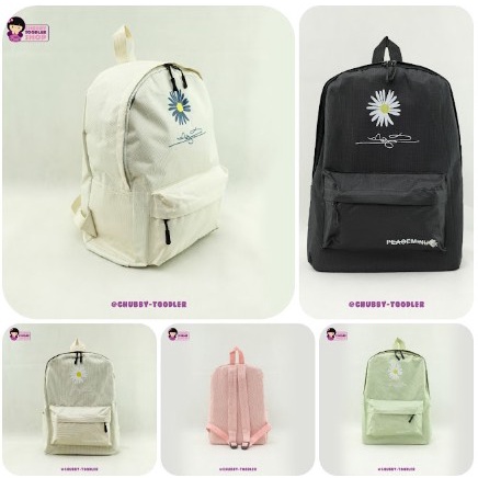 littlekiddoss Tas Ransel Kanvas Tas Sekolah Anak SD SMP SMA Tas Daisy Import Murah BA2214