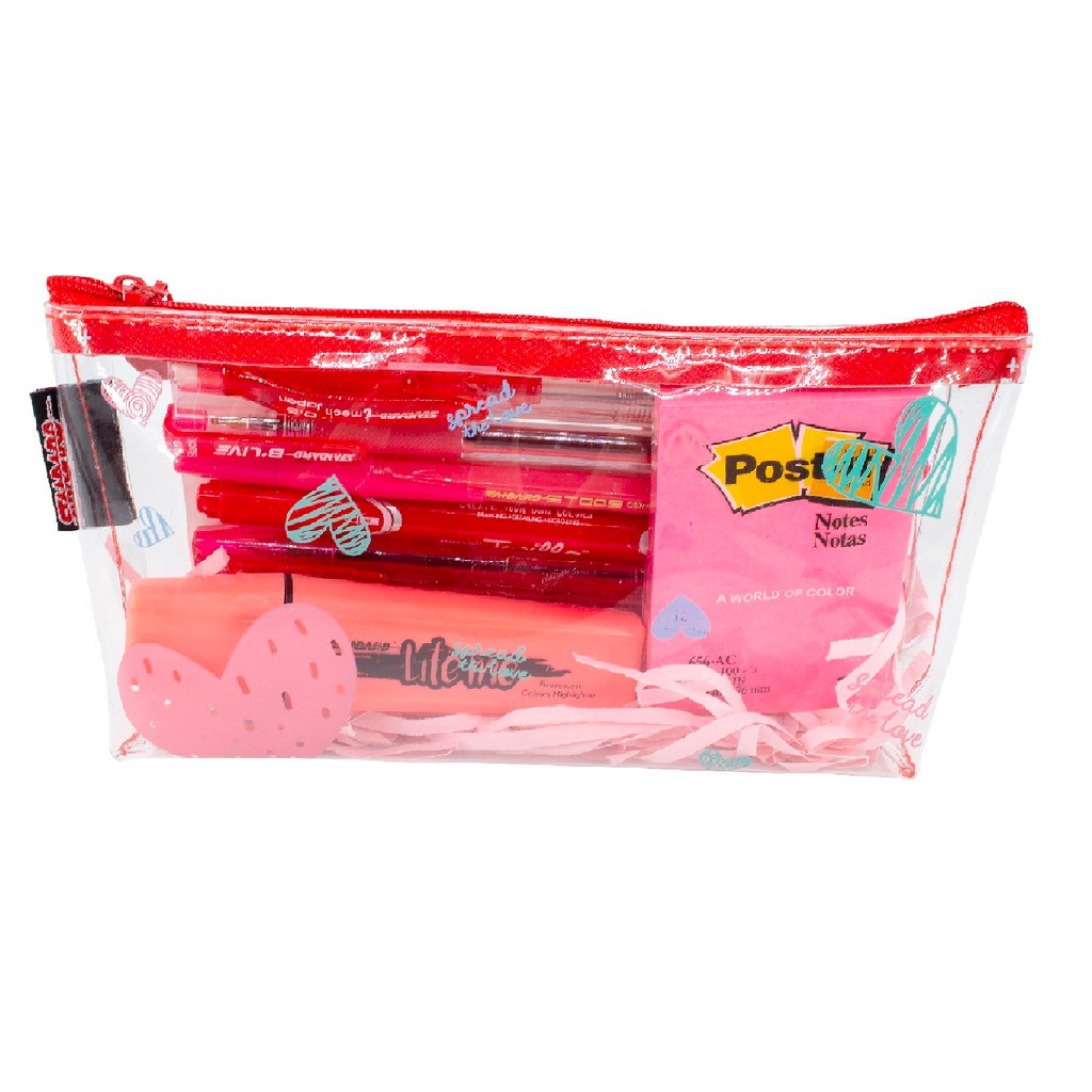 

Terlaris ✨ -Standard Paket Pencil Case -Red Velvet ( Pensil, Pulpen, Highlighter/Text Marker, Spidol Dualtip )- 2.2.23