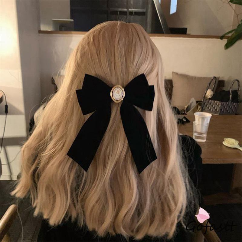 Jepit Rambut Wanita Korea Motif Pita Besar / Jepit Pesta Mewah G