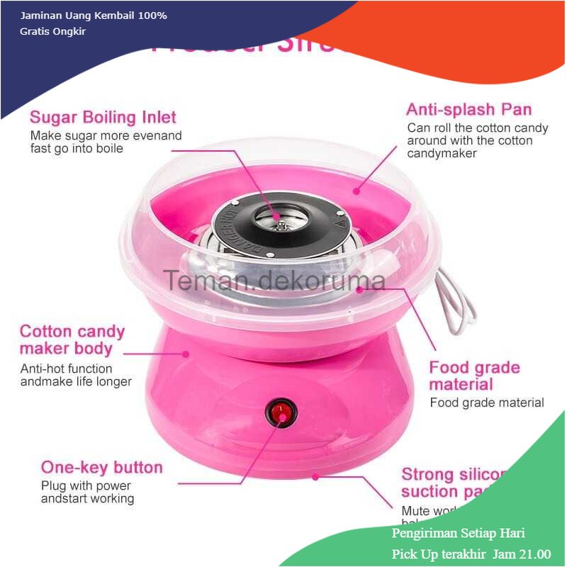 TD - GLS Fresh Delicious Mesin Arum Manis Permen Kapas Cotton Candy Maker - JK-MO6