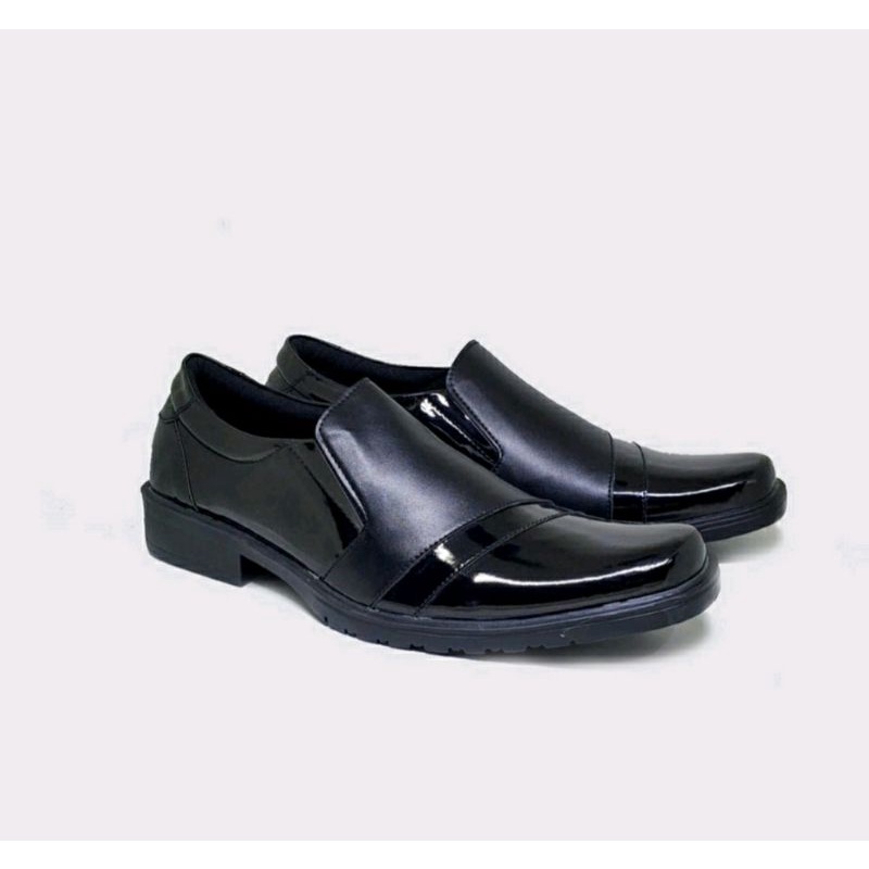 Sepat kerja Pria size JUMBO 38-47 Pantofel Tali Kantoran Hitam Kulit Sepatu Pesta Formal Big Size, 44