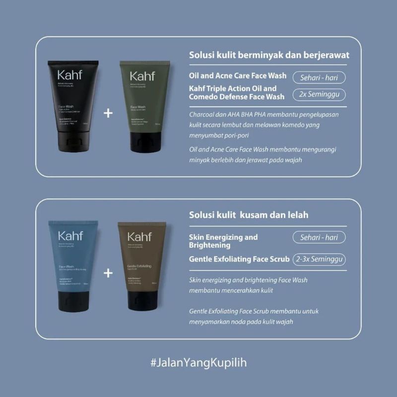 Kahf Facial Wash 100 ml | Kahf Face Wash 100 ml | Sabun Cuci Muka Kahf