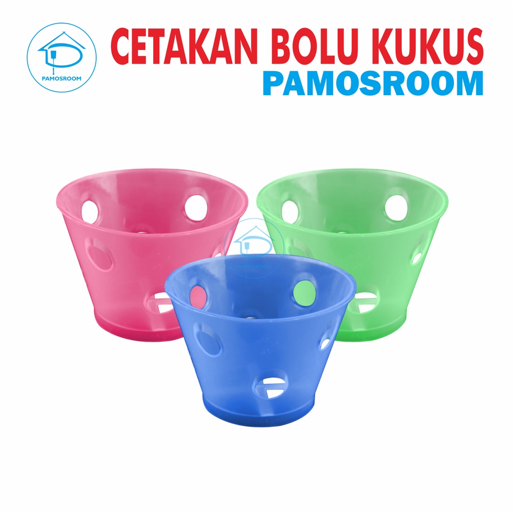 Pamosroom Cetakan Bolu Kukus Plastik Murah Cetakan Kue Mangkok Cetakan Kue Bolu Kukus Lubang Warna T