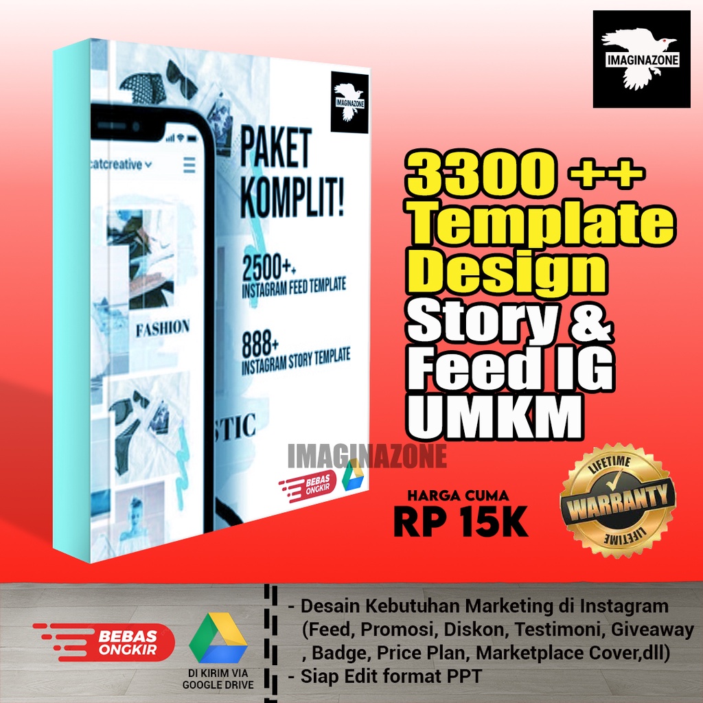 Template Instagram Feed | Template ppt | Cocok Untuk Digital Marketing & UMKM Format PPT Siap Edit