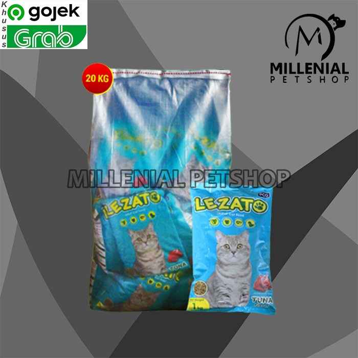 Gosend Makanan Kucing Lezato Dry Cat Food 22 KG