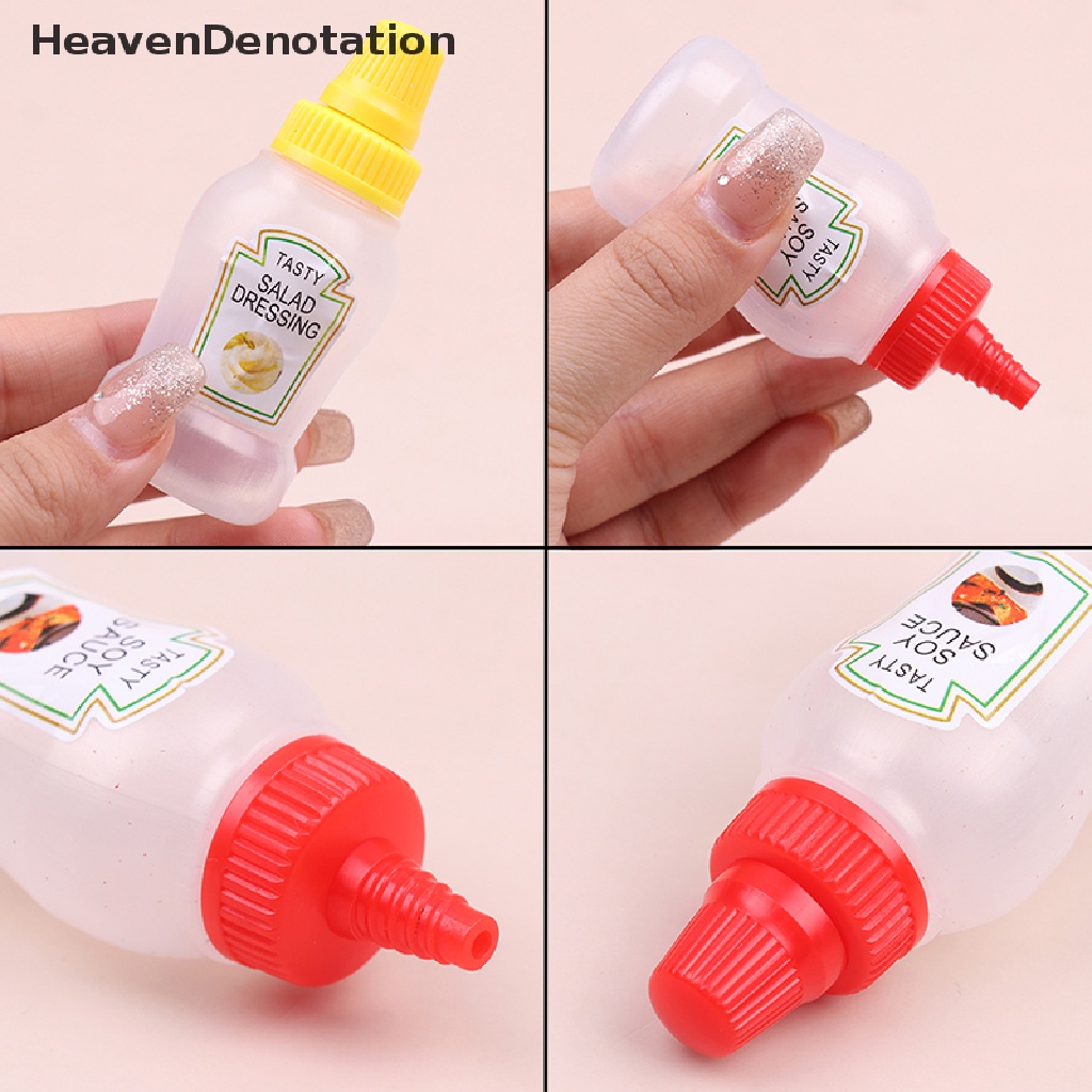 [HeavenDenotation] 3pcs Botol Peras Saus Mini Portable Botol Bumbu Sub-Botol Plastik HDV