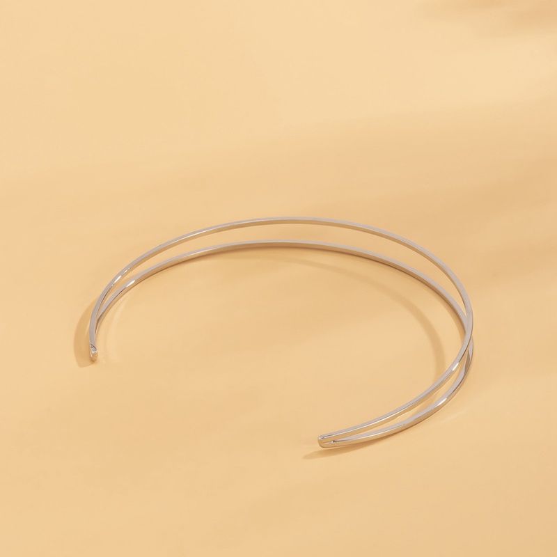 Punk Silver Gold Armlet Adjustable Upper Arm Cuff Minimalis Bangle Ban Lengan Gelang