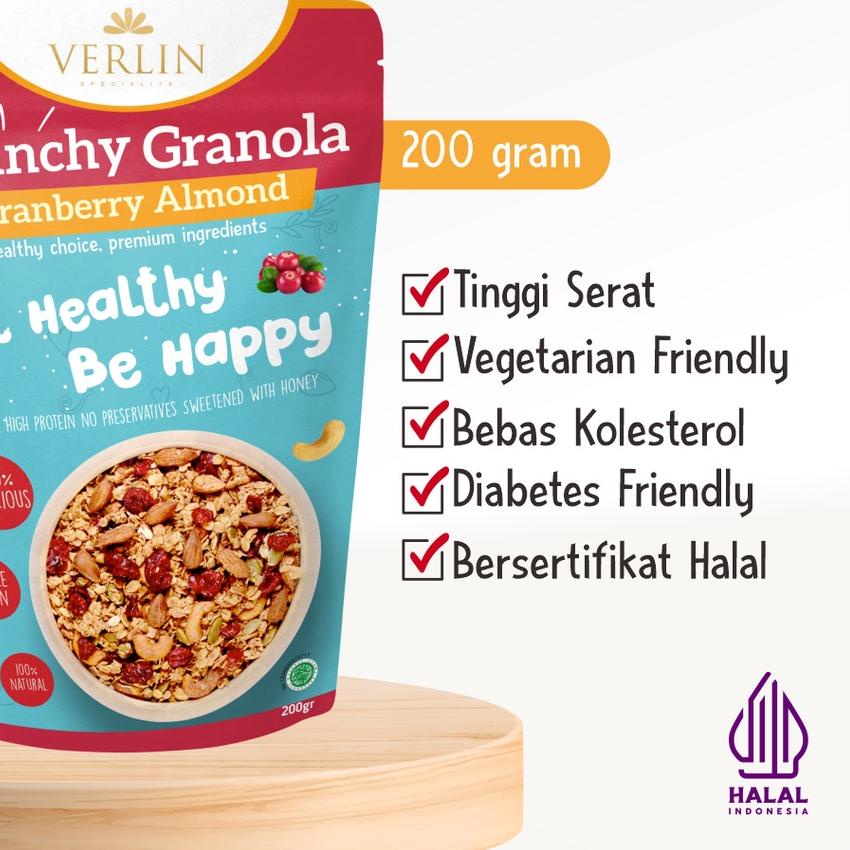 

➢ Verlin Crunchy Granola Cranberry Almond ➦