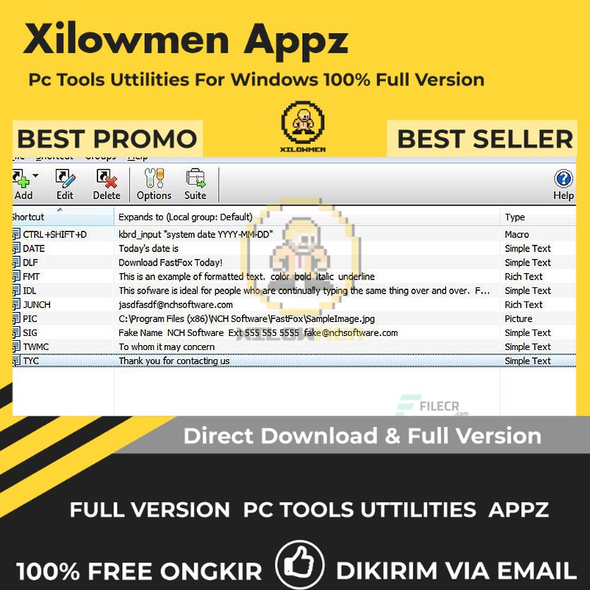 [Full Version] NCH FastFox Text Expander Pro PC Tools Software Utilities Lifetime Win OS