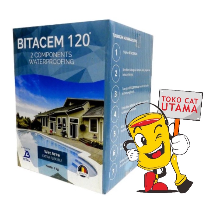 BITAL Bitacem 120 Pelapis Anti Bocor 3 Kgset