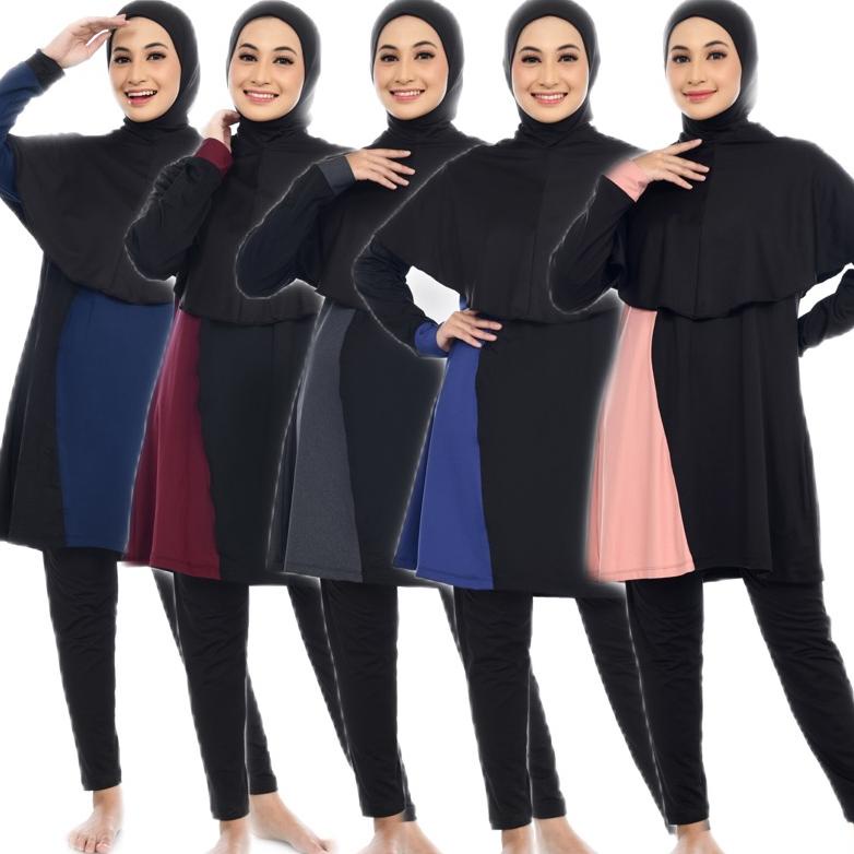 Baju Renang Muslimah Dewasa Modest Premium Aghnissan Syari Jumbo