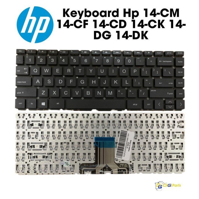 Keyboard Laptop HP pavilion 14-CM 14-CF 14-CK 14-CD 14-DK 14-DG