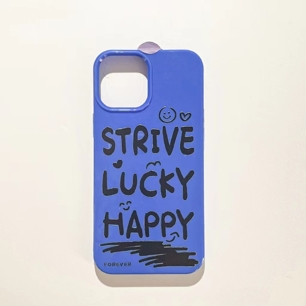 IPHONE Ins Huruf Graffiti Cocok Untuk Iphone14 14pro 14plus 13 13mini 13pro 13prm iPhone12 7Plus 8Plus Xr XS 13 12mini Pro Max Empat Sudut Casing Ponsel Tahan Guncangan