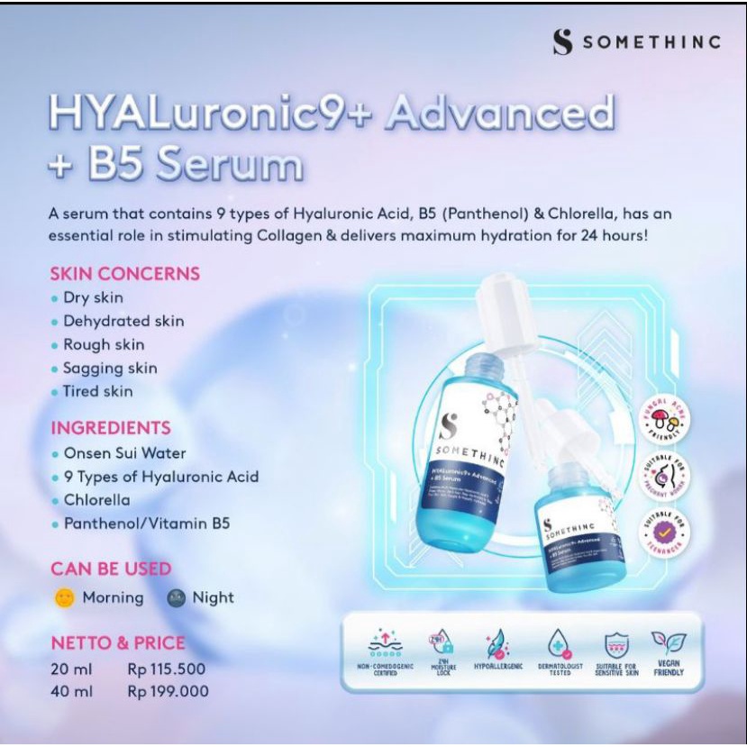 SOMETHINC HYALURONIC9 + ADVANCE + B5 SERUM 20ML