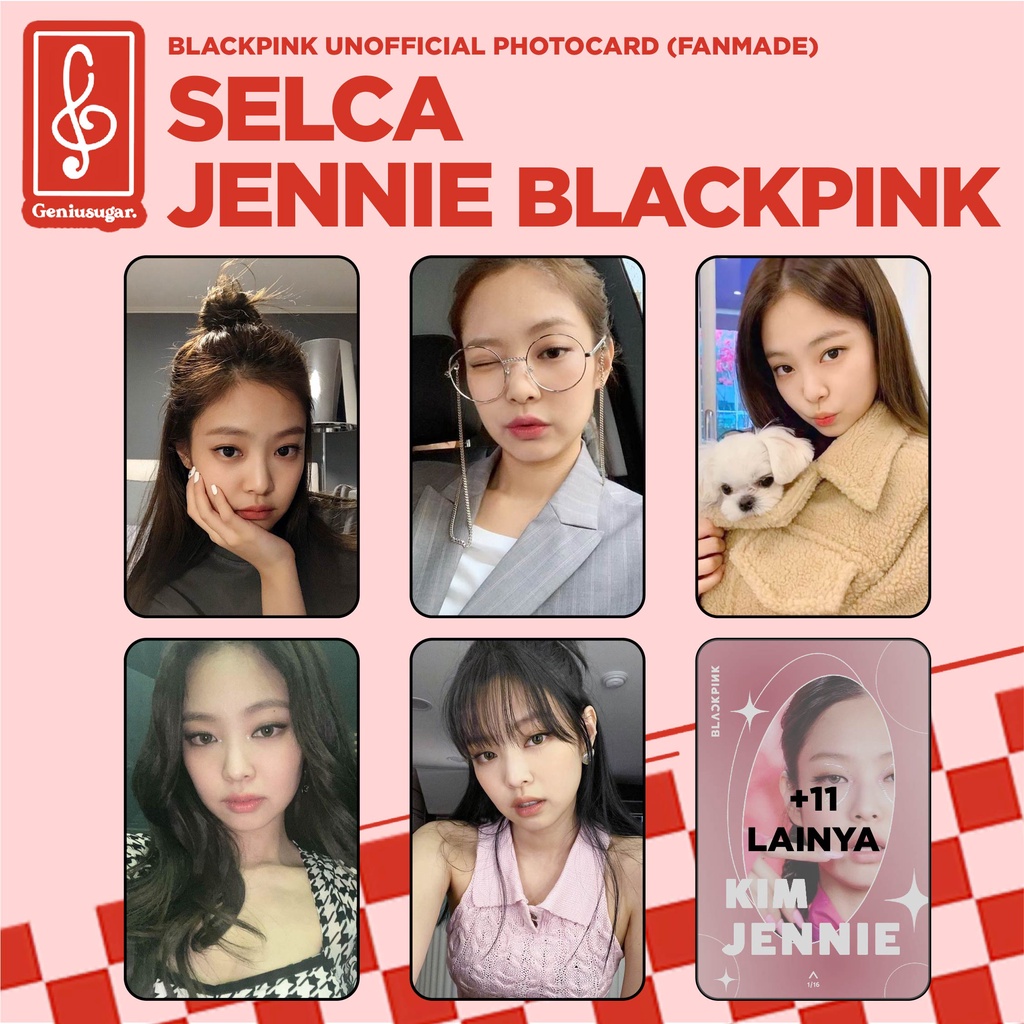 [SELCA JENNIE BLACKPINK] PHOTOCARD SELCA GIRLFRIEND CRUSH MATERIAL UNOFFICIAL FANMADE DECO