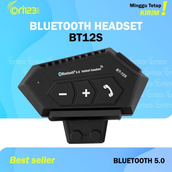 BT-12S Bluetooth Headset Helm Wireless BT12 alt intercom Murah bt-12