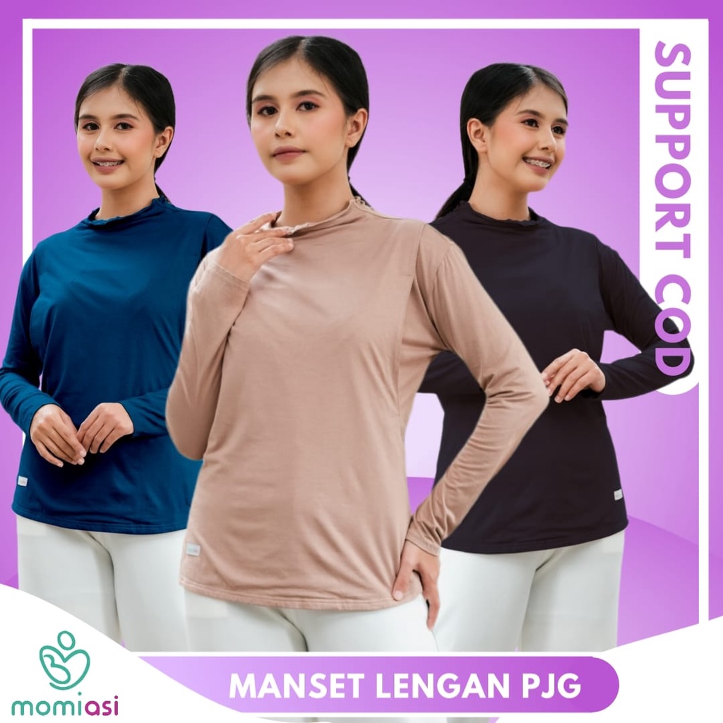Manset Ibu Meyusui Lengan Panjang Long Sleeve Premium by Momiasi