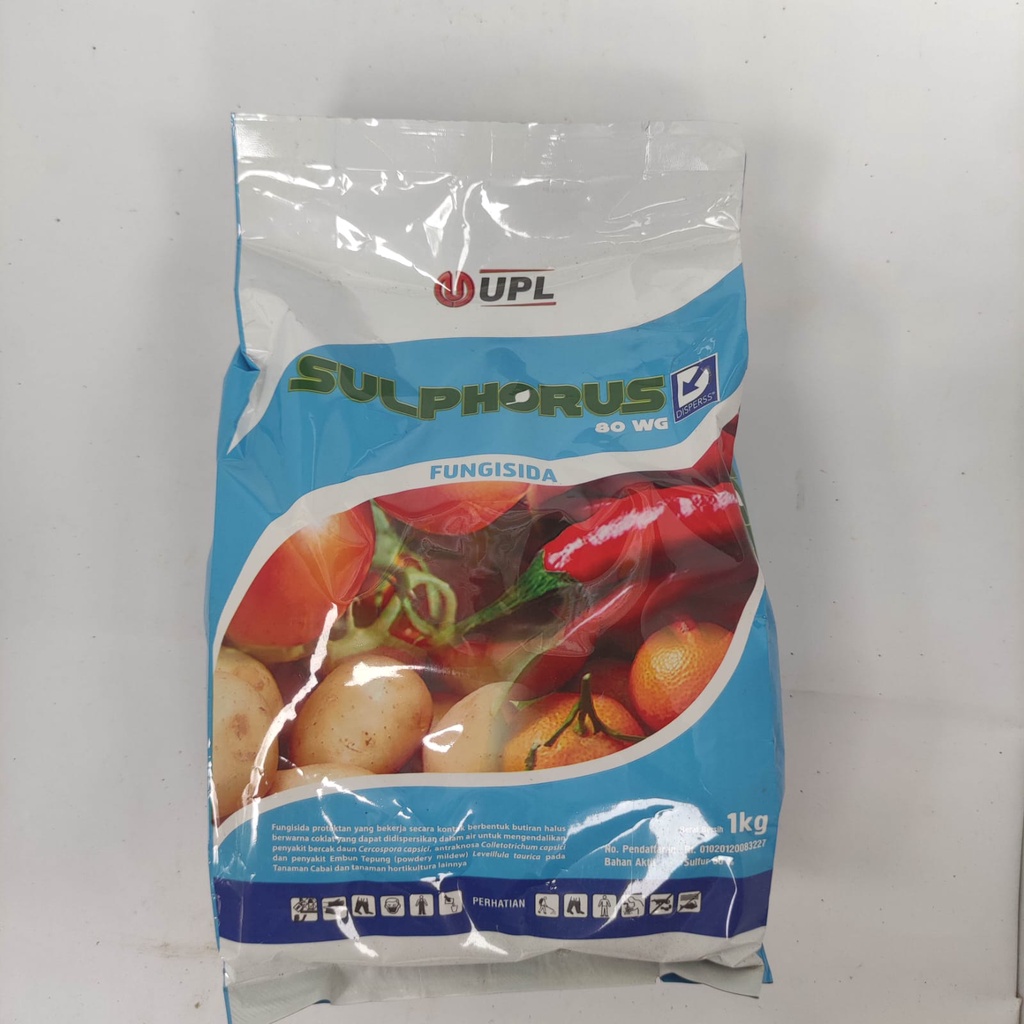 Fungisida SULPHORUS 80WG belerang 80% 1kg
