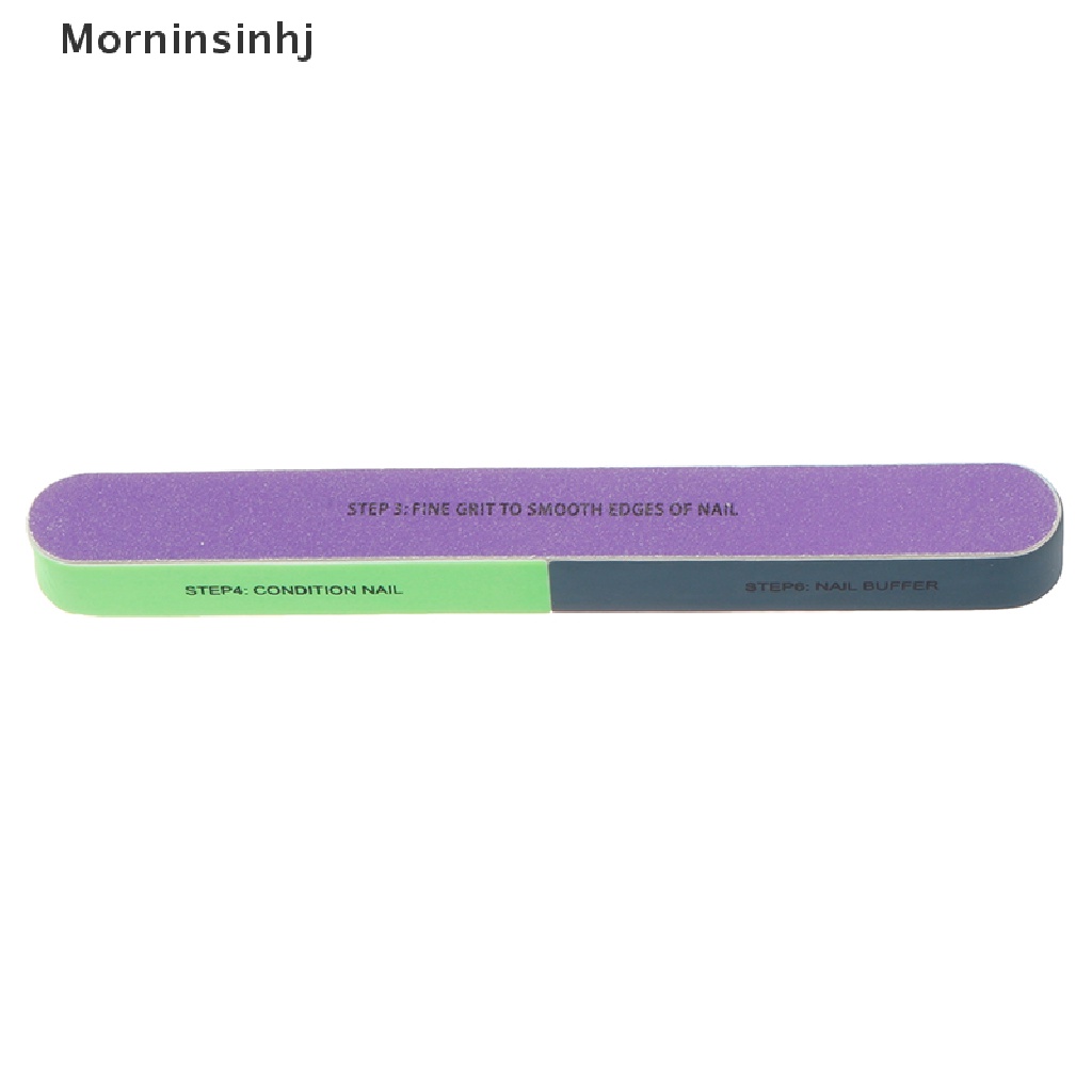 Mornin 1Pcs Nail Buffer Sponge uffing Kikir Kuku Manicure 7Sided Nail Art Tools id